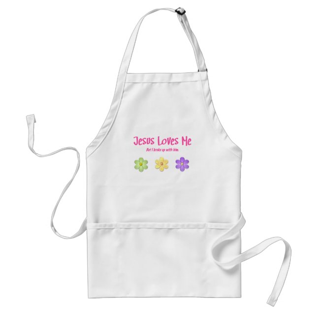 Jesus Loves Me Adult Apron (Front)