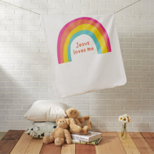 Jesus loves me baby Blanket