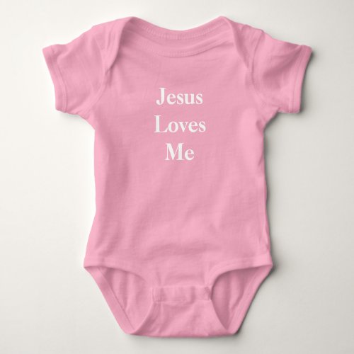 Jesus Loves Me Baby Jersey Bodysuit