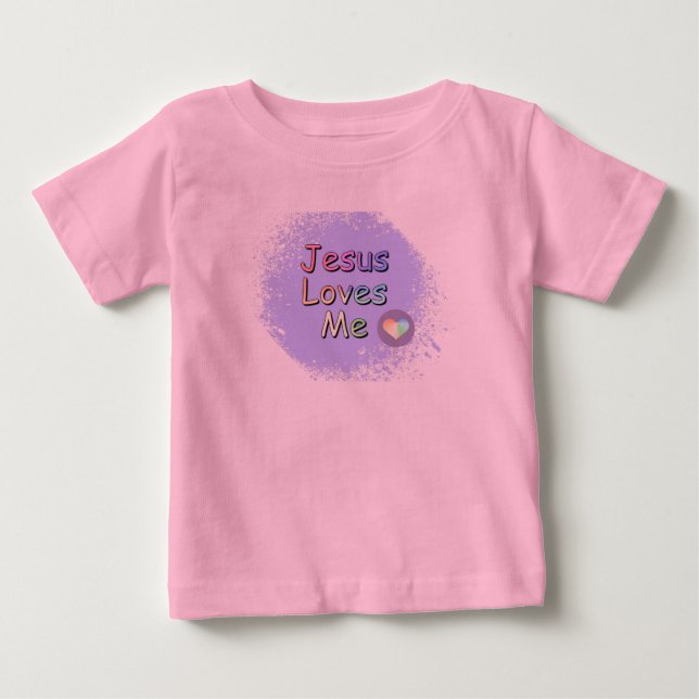 Jesus Loves Me Baby T-Shirt (Front)