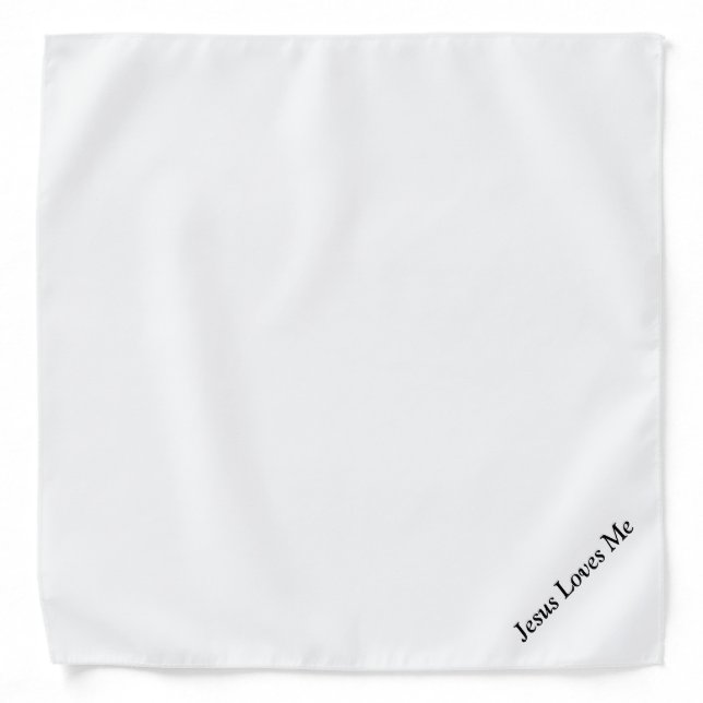 Jesus Loves Me Bandana (Front)