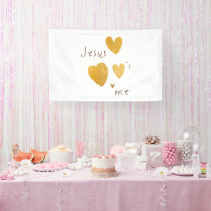 Jesus loves me Banner Large Sign modern