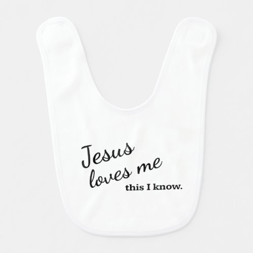 Jesus Loves Me Bib