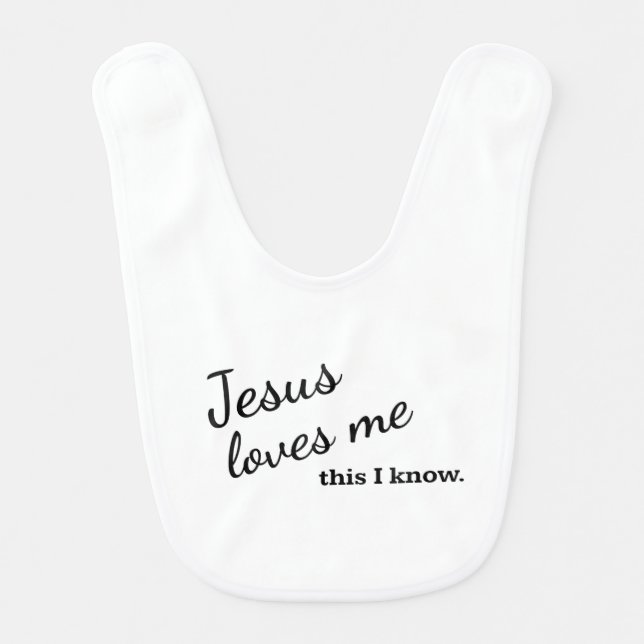 Jesus Loves Me Bib (Front)