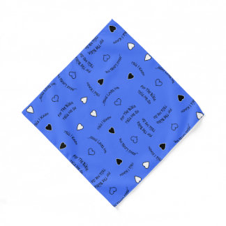 Jesus Loves Me - Blue L Bandana