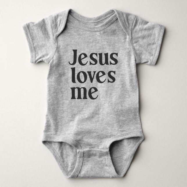 Jesus Loves Me Bodysuit (Front)