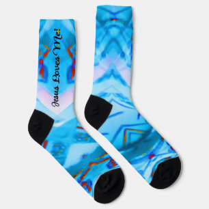 Jesus Loves Me Bold Colored Socks