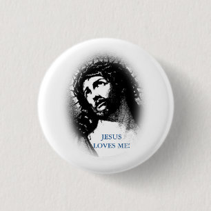 Jesus Loves Me Button