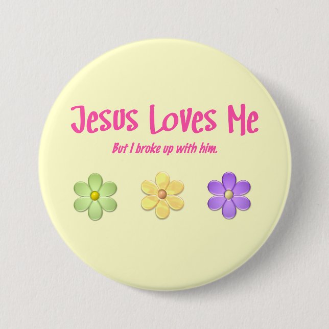 Jesus Loves Me Button (Front)