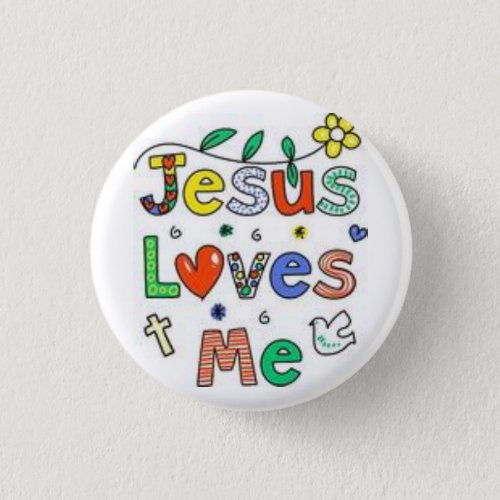 Jesus Loves me Button