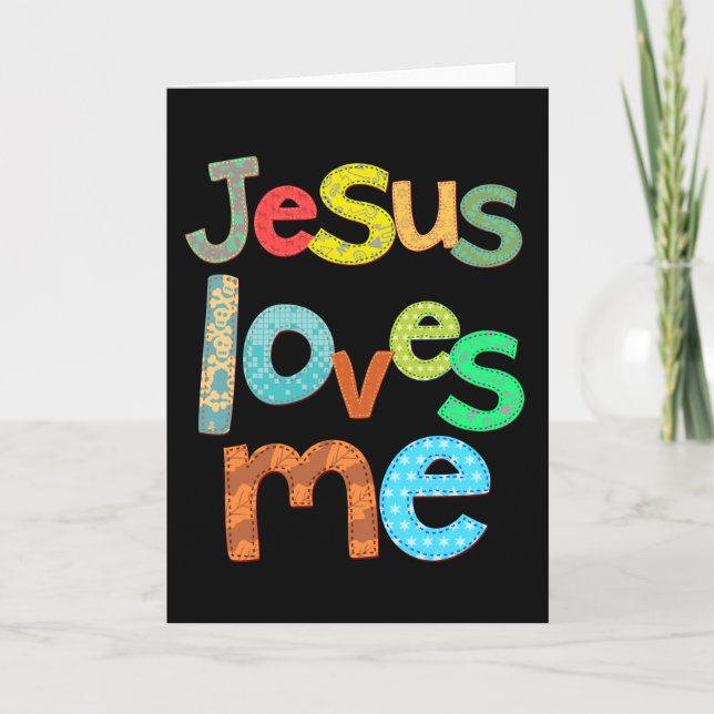 Jesus Loves  Me Card (Front)