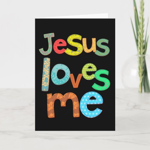 Jesus Loves  Me Card