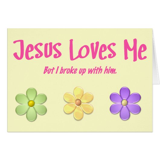 Jesus Loves Me Cards (Front Horizontal)