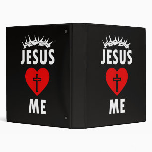 Jesus Loves ME Christen Religious 3 Ring Binder