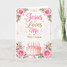 Jesus Loves Me | Christian Birthday Card