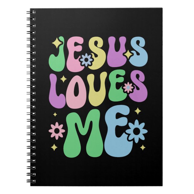 Jesus Loves Me Christian Colouful Notebook (Front)