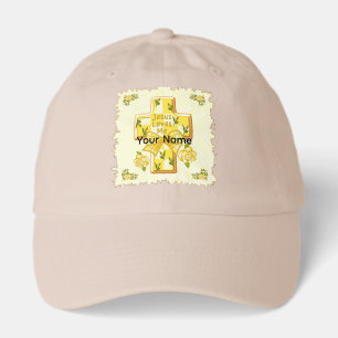 Jesus Loves Me Christian Cross Hat