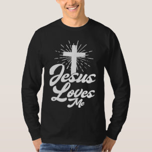 Jesus Loves Me Church Cross Believer Religion T-Shirt
