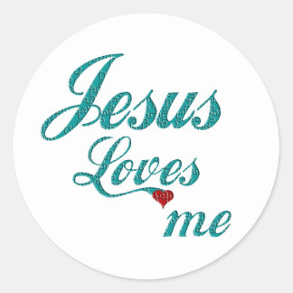 Jesus Loves Me Stickers | Zazzle