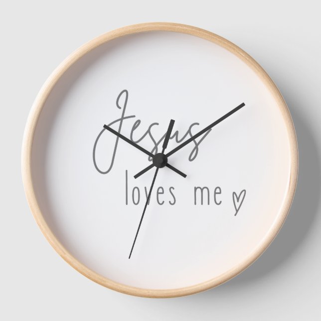 Jesus loves me. Clocks (Front)