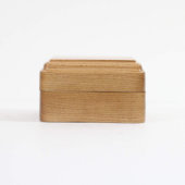 Jesus Loves Me Cute Christening Wooden Jewelry Box (Front)