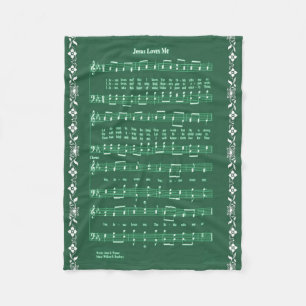 JESUS LOVES ME FLEECE BLANKET