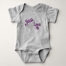 Jesus Loves Me Grey with Hearts