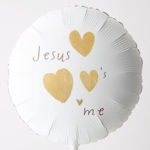 Jesus loves me. Helium Balloons. modern Balloon