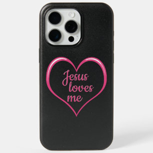 JESUS LOVES ME in Heart iPhone 15 Pro Max Case