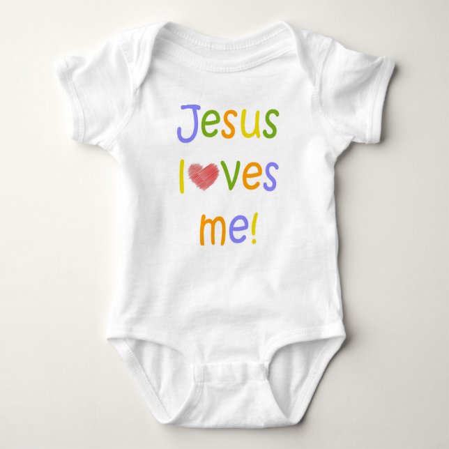 Jesus Loves Me Infant Creeper (Front)