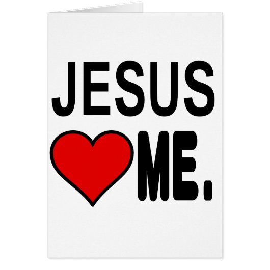 Jesus Loves Me Jesus Gifts Cards (Front)