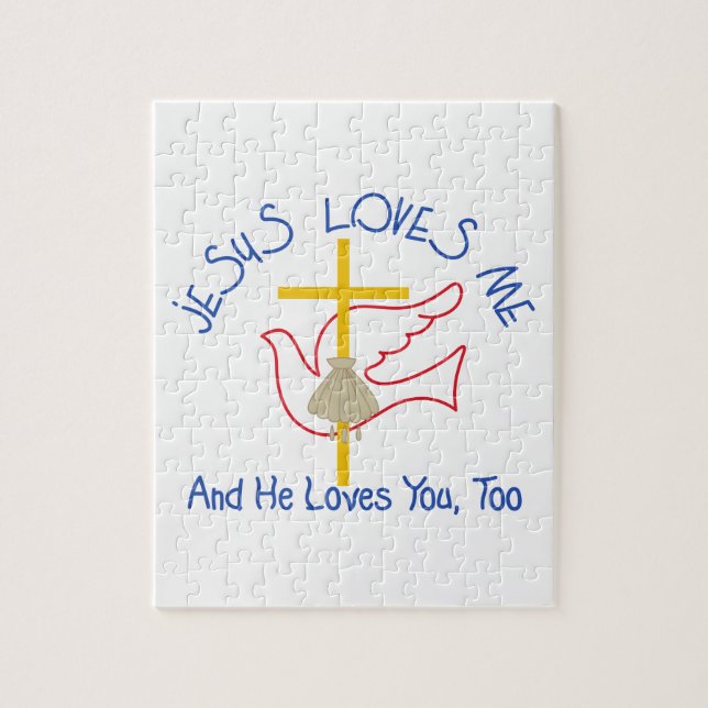 Jesus Loves Me Jigsaw Puzzle (Vertical)