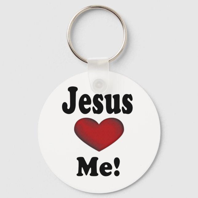 Jesus Loves Me Keychain (Front)