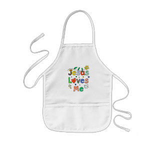 Jesus Loves Me Kids' Apron