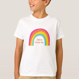 Jesus loves me kids rainbow T-Shirt