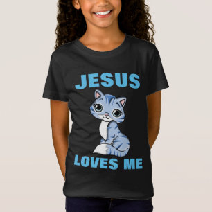 JESUS LOVES ME KITTEN, CHRISTIAN CAT T-SHIRTS
