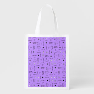 Jesus Loves Me - Lavender Reusable Grocery Bag