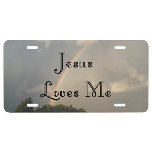 JESUS LOVES ME_ LICENSE PLATE COVER