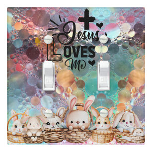 Jesus Loves me Light Switch Cover