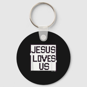 Jesus Loves Me Loves Us Christian Faith Jesus Beli Keychain
