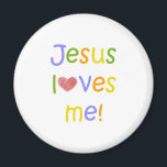 Jesus Loves Me Magnet<br><div class="desc">Jesus Loves Me - simple reminder of truth - great fridge magnet</div>