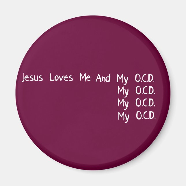Jesus Loves Me Magnet (Front)
