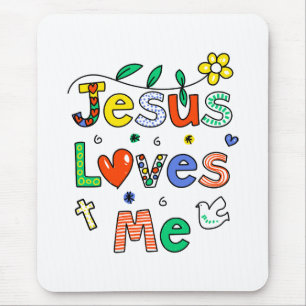 Jesus Loves Me Mouse Pad