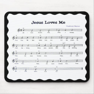 JESUS LOVES  ME-MOUSEPAD MOUSE PAD