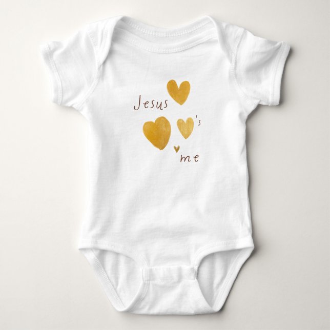 Jesus loves me. One-Piece Bodysuits  (Front)