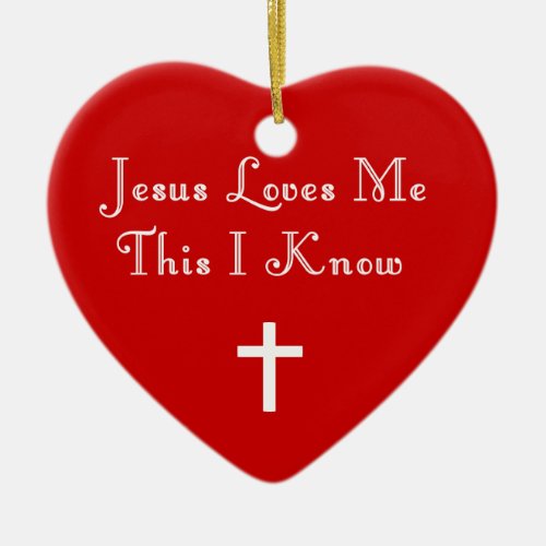 JESUS LOVES ME_ORNAMENT CERAMIC ORNAMENT