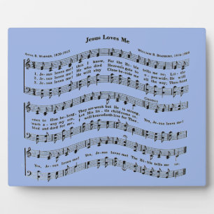 JESUS LOVES ME PLAQUE