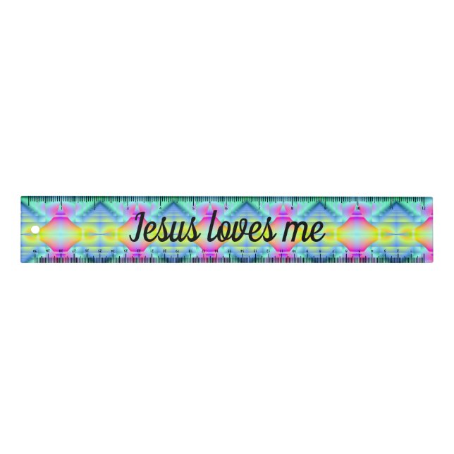 Jesus loves me ruler (Front)