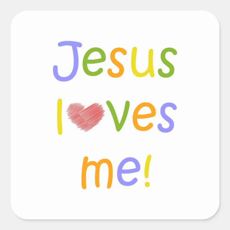Jesus Loves Me Sticker Zazzle