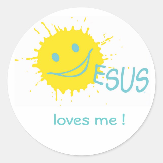Jesus loves me ! Sticker (Front)